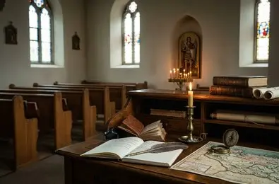 Candlelight beside a journal for angelic reflection